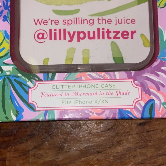NWT Lilly Pulitzer Glitter iPhone Case - Picture 7 of 7
